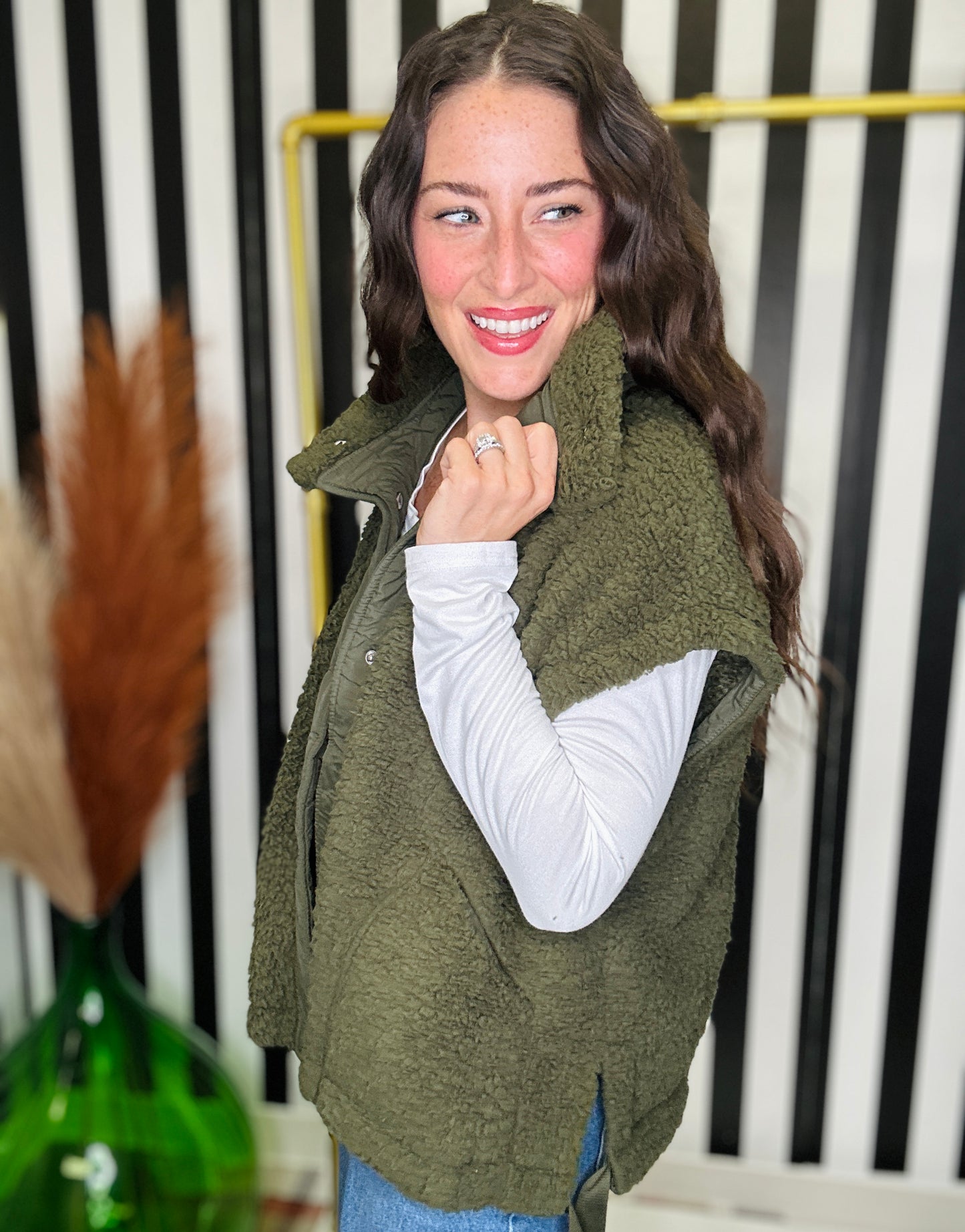 The Steal Oversized Faux Fur Vest in 5 Colors