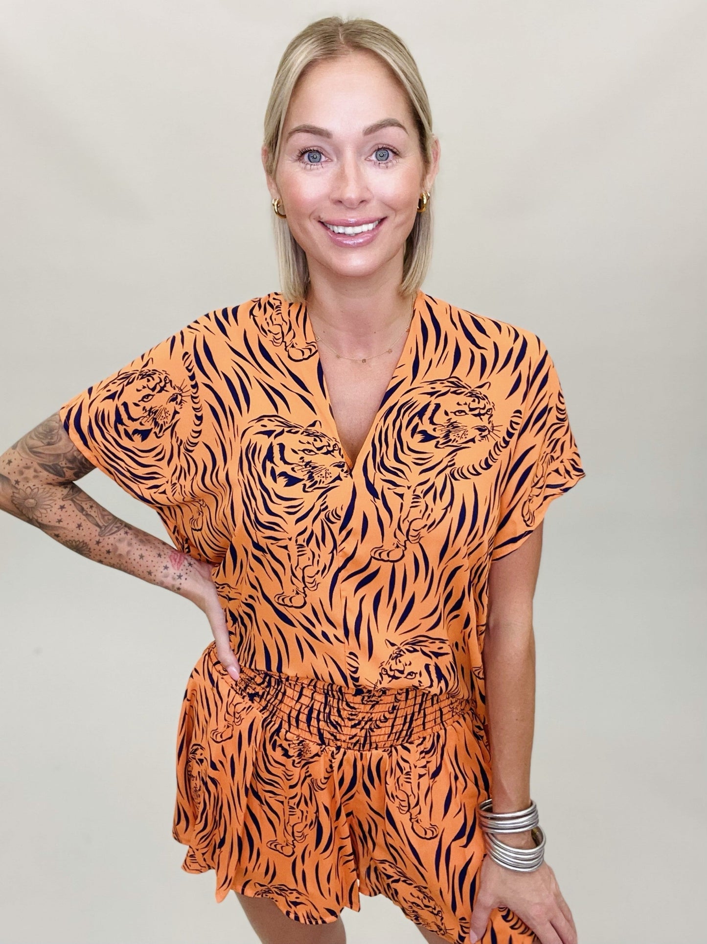 The Auburn Tiger Bailee Shorts - AS