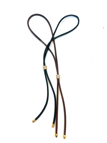 The Baguette Adjustable Cord Necklace