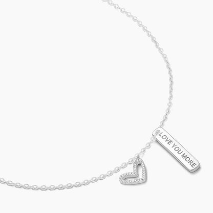 ES I Love You More Pendant Necklace
