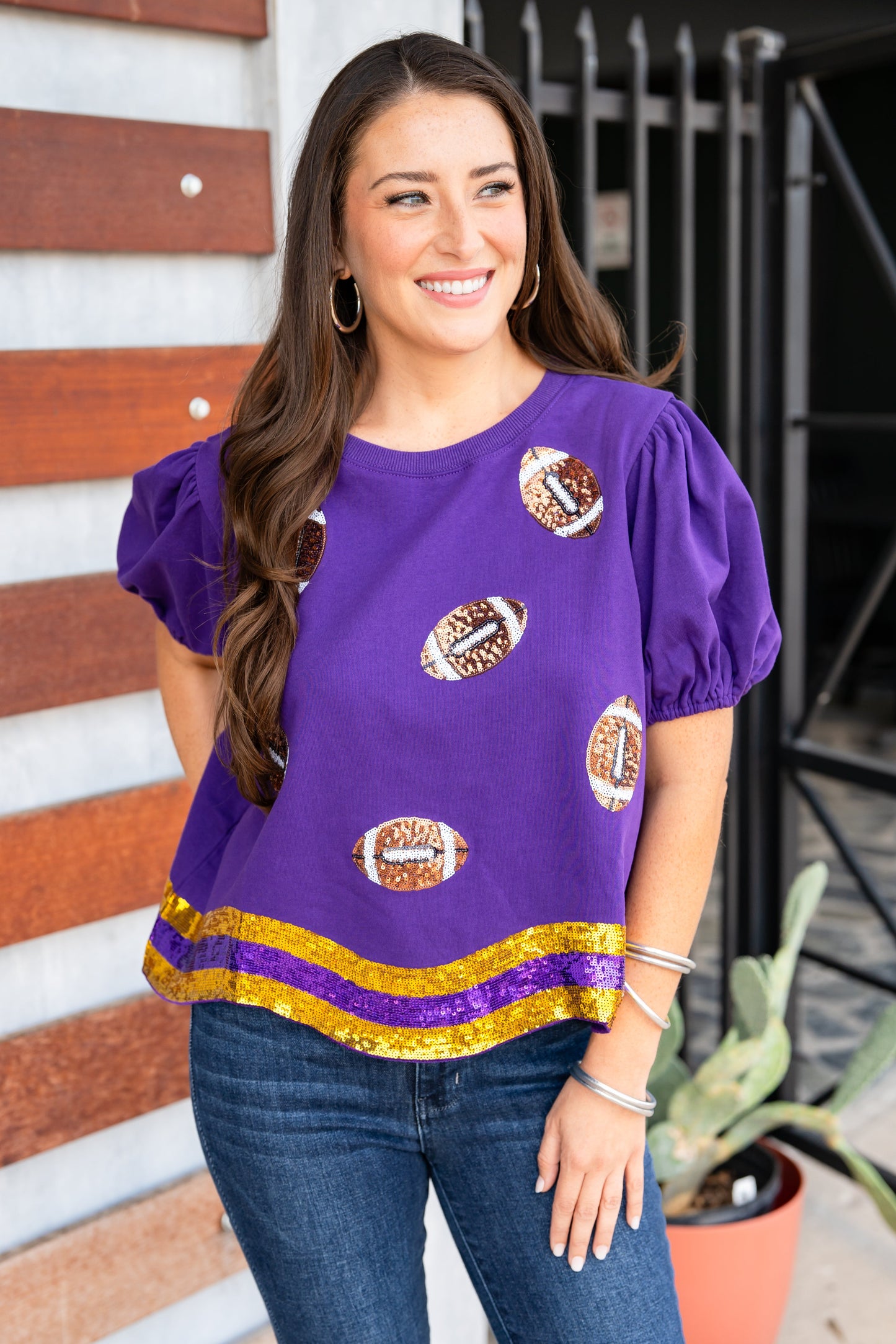 The Gameday Sparkles Top