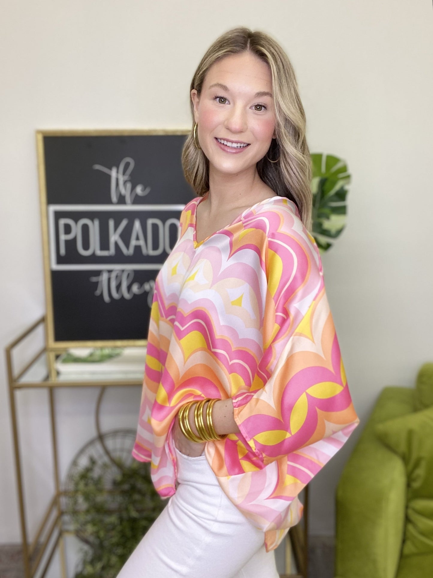 The Sunset Dreams Poncho Top - AS