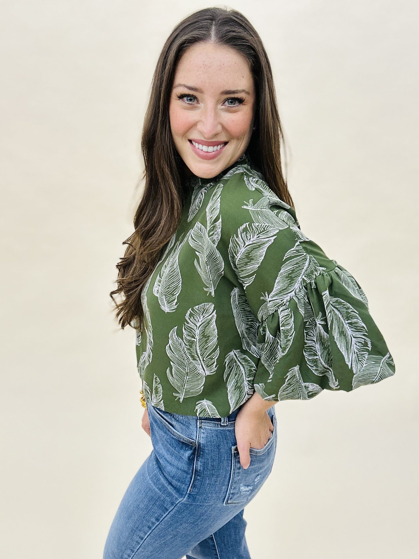 The Boho Feather Top in 2 Colors