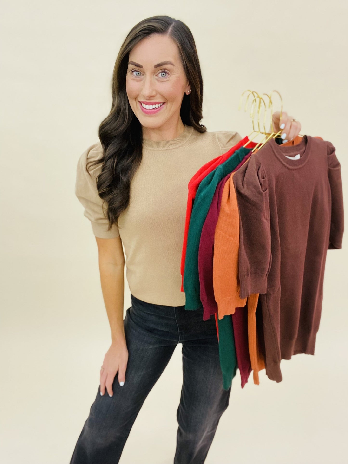 The Puff Sleeve Sweater-Lots of Colors