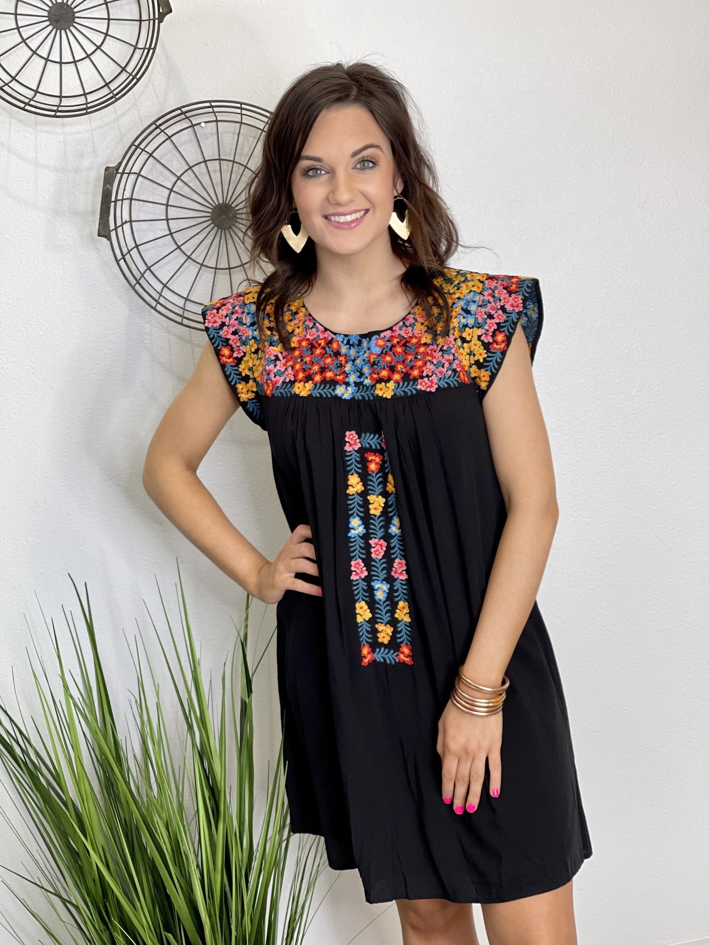 The Floral Fiesta Dress-2 Colors/AS