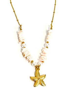 The Celine Shell Star Necklace