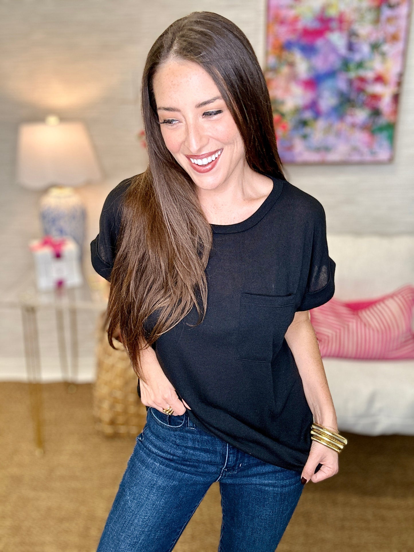 The Solid Pocket Top - 4 Colors/AS
