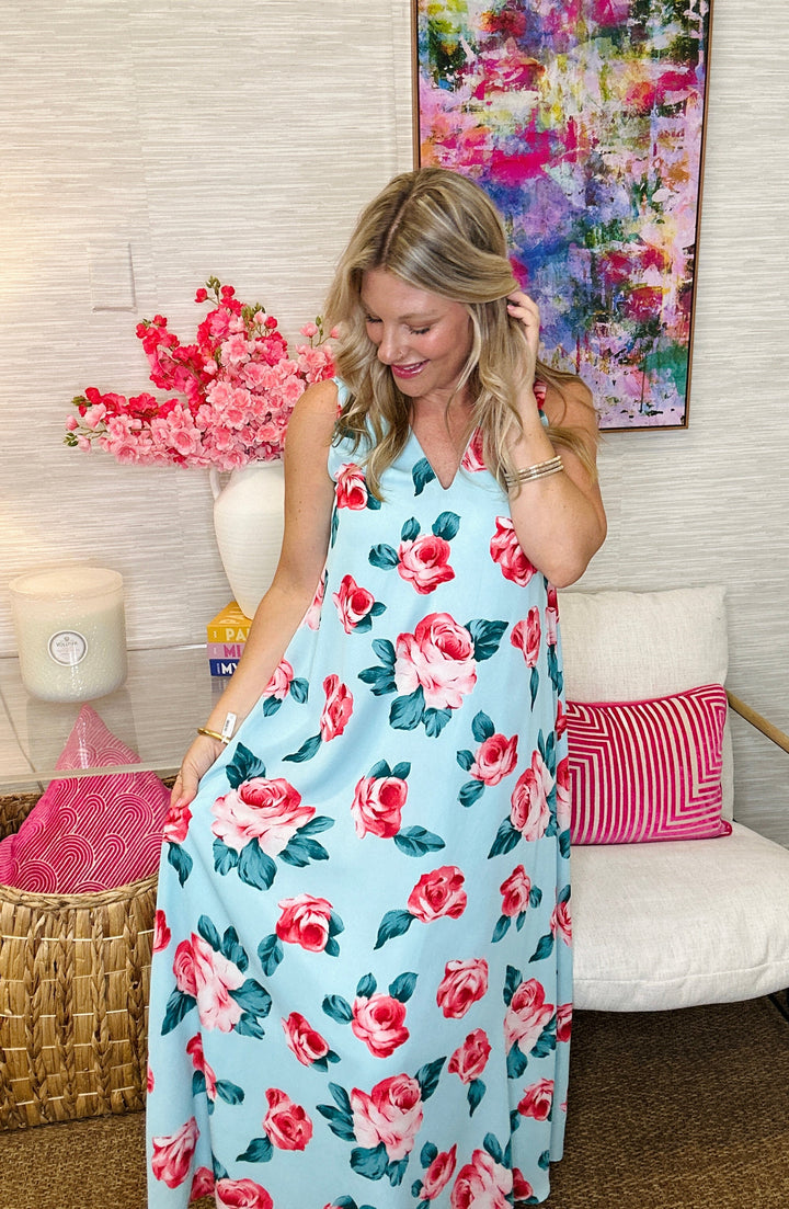 The Jolene Maxi in Rosey Posey