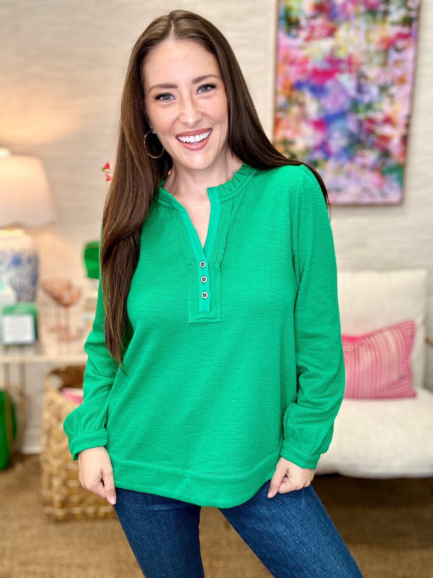 The Petra Henley - 8 Colors