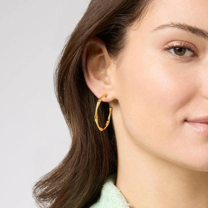 JV Gold Bamboo Hoops-3 Sizes