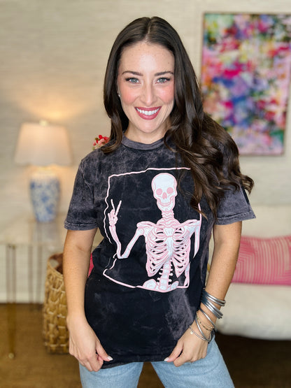 The Peace Skelly Tee in Black