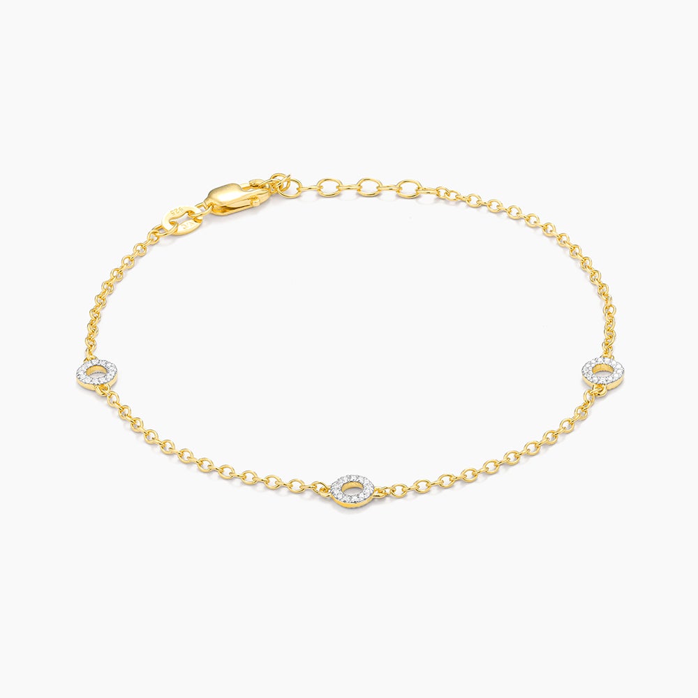 ES Circle Station Chain Bracelet