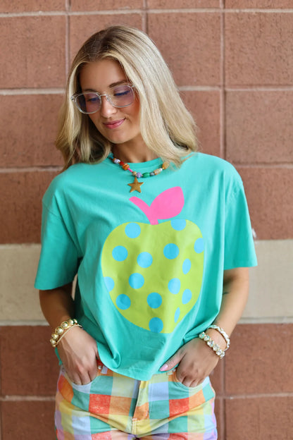The Polka Dot Apple Crop Tee