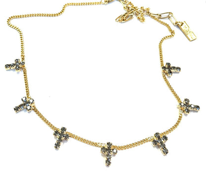 TOVA Multi Cross Necklace