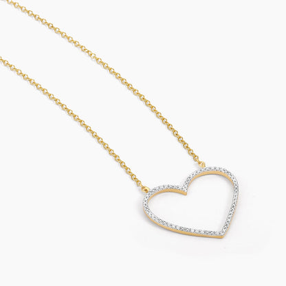 ES Silver Linings Heart Pendant Necklace