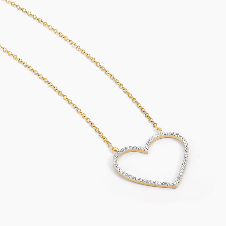 ES Silver Linings Heart Pendant Necklace
