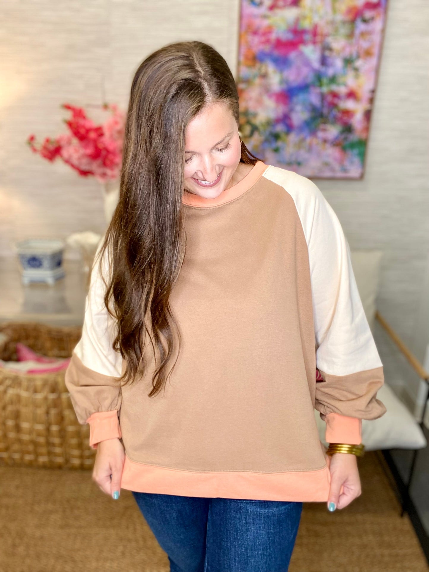 The Camel & Cream Pullover