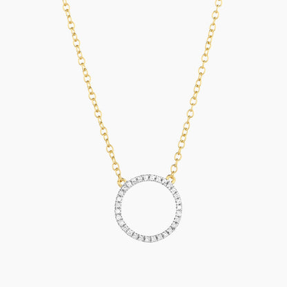 ES Standing O Pendant Necklace