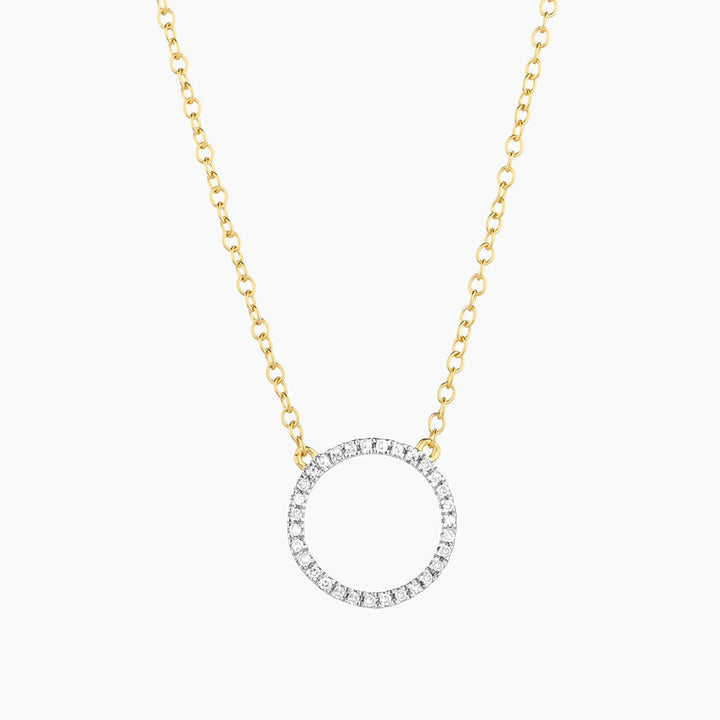 ES Standing O Pendant Necklace