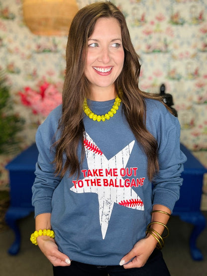 Star Take Me out to the Ballgame Sweatshirt
