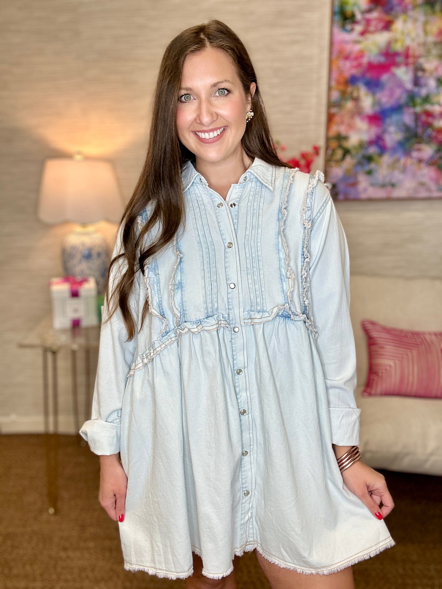 The Iced Denim Dress