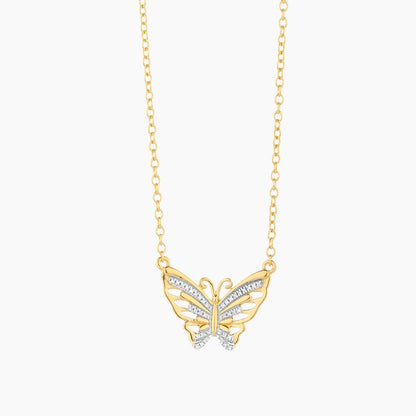 ES Beautiful Butterfly Pendant Necklace