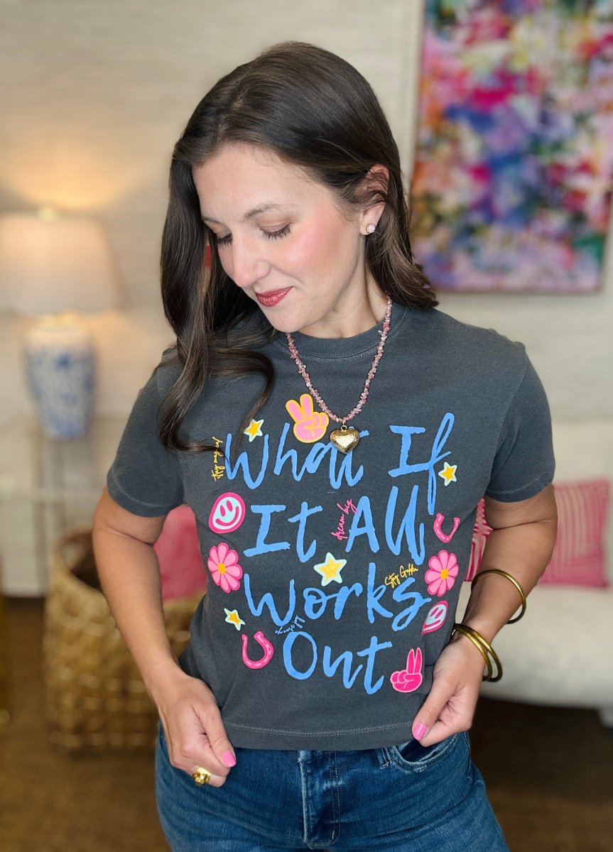 What If It All Works Out Cropped Tee