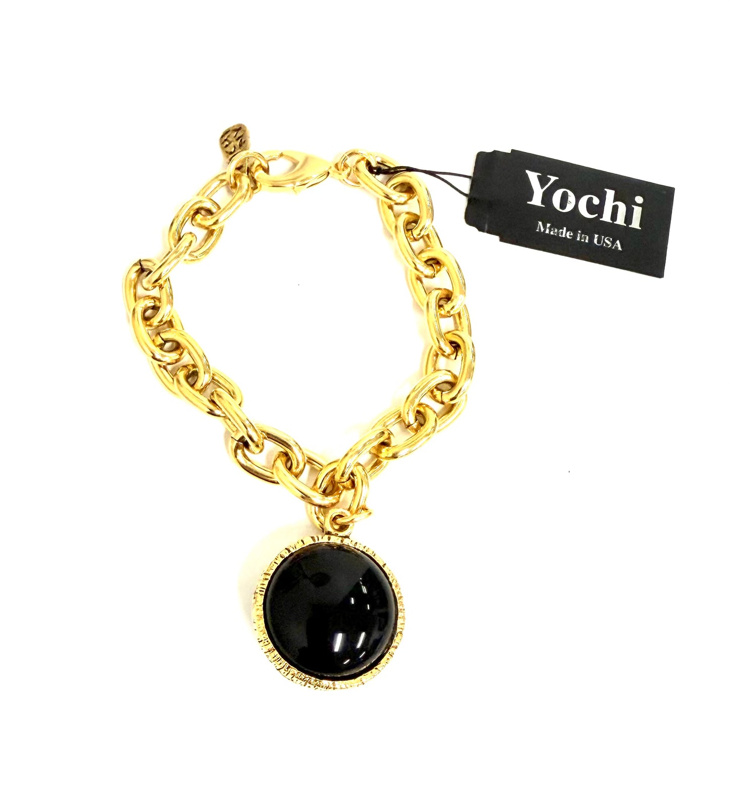 Yochi Statement Stone Chain Bracelet