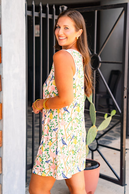 The Buckley Kathy Gown in Pear Chinoiserie