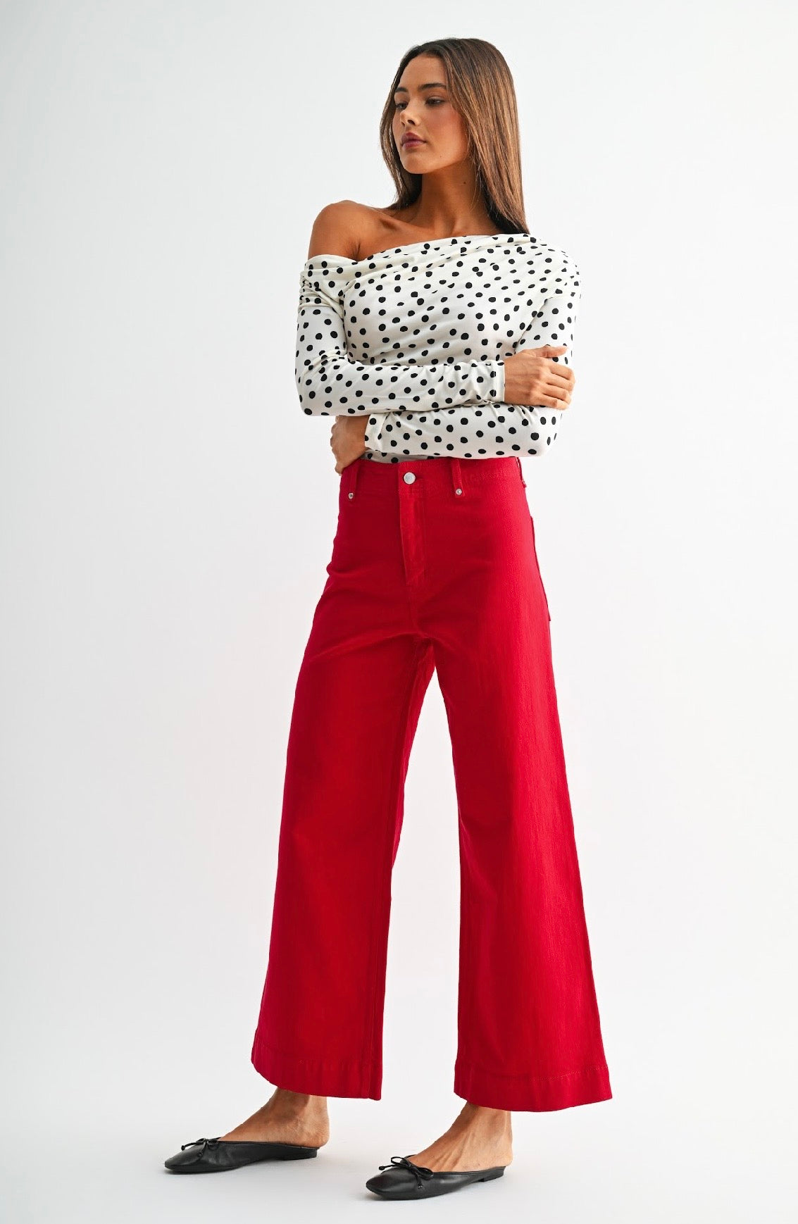 The Mica Red Jeans