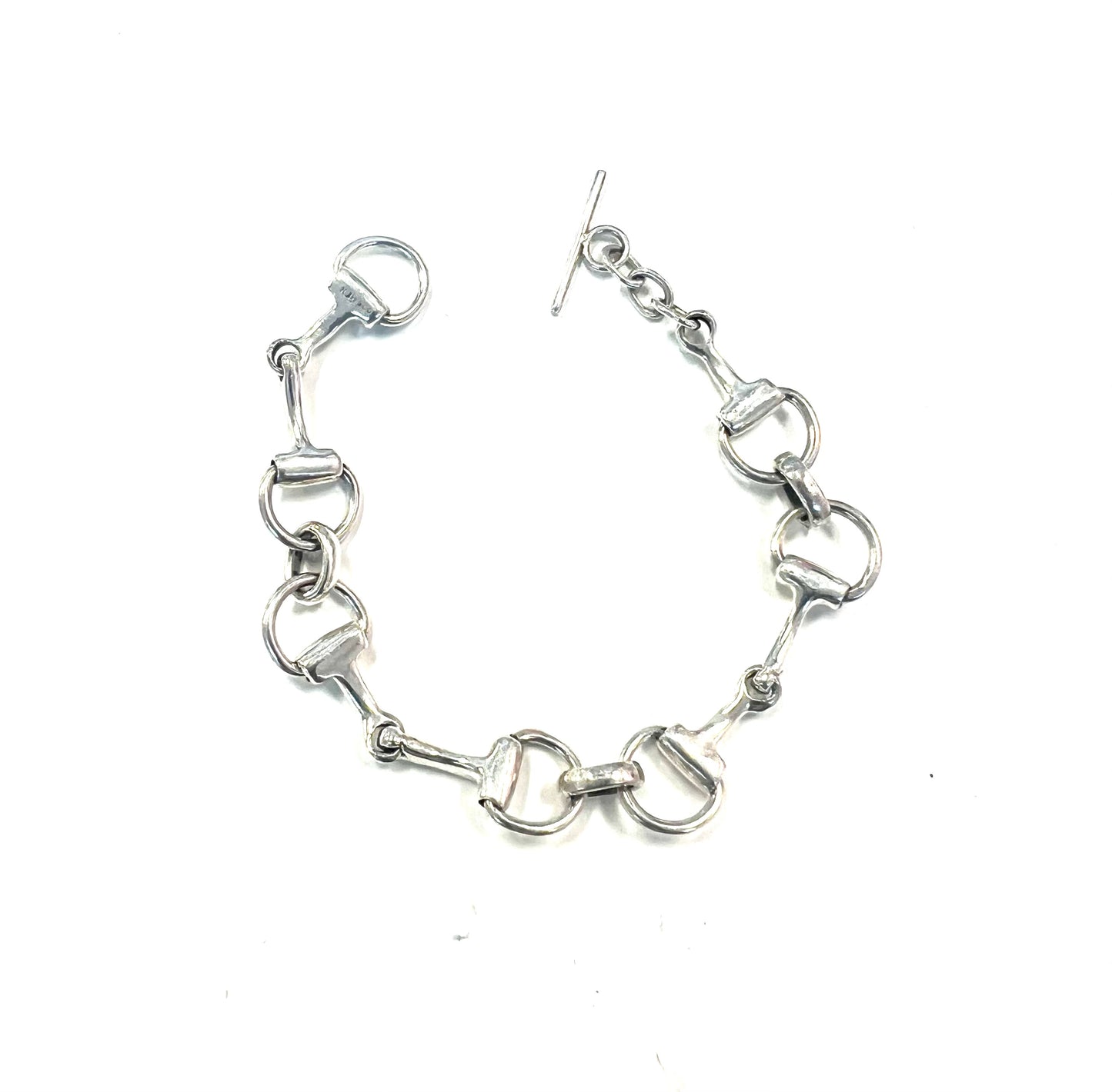 Sterling Silver Bit Link Bracelet