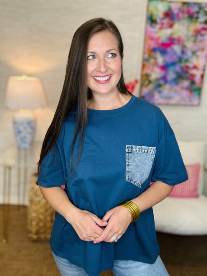 The Denim Pocket Top-3 Colors/AS