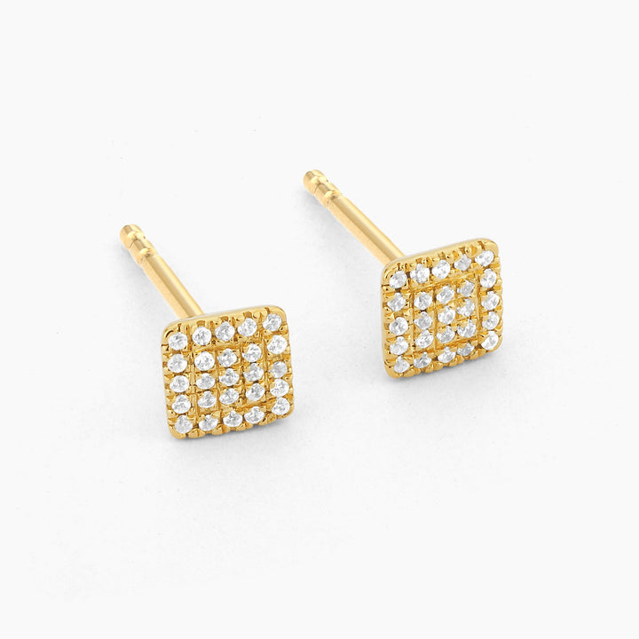 ES Square Fashion Stud Earrings