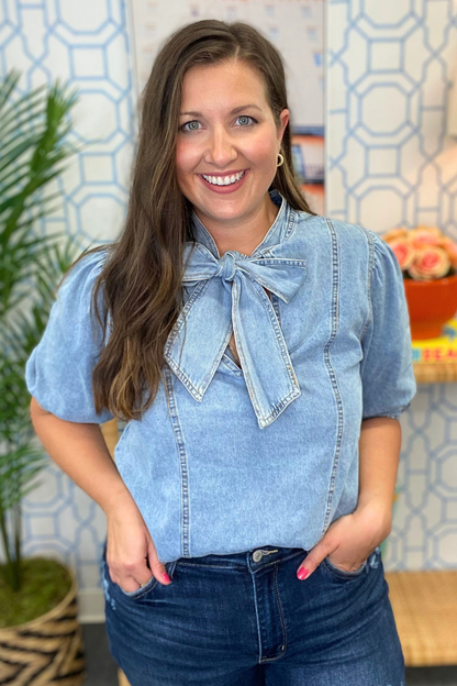 The Denim Presh Top