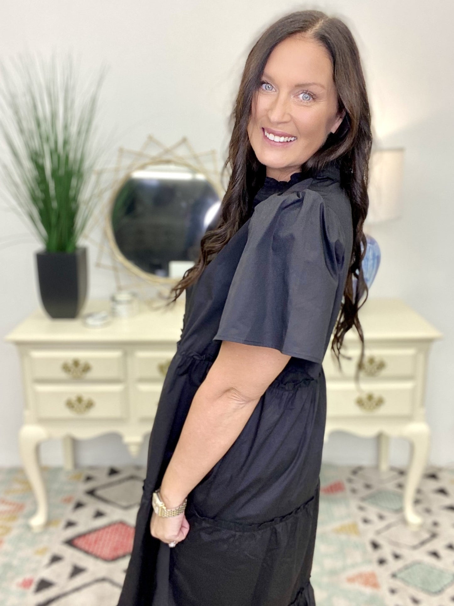 The Buchanan Dress in Black