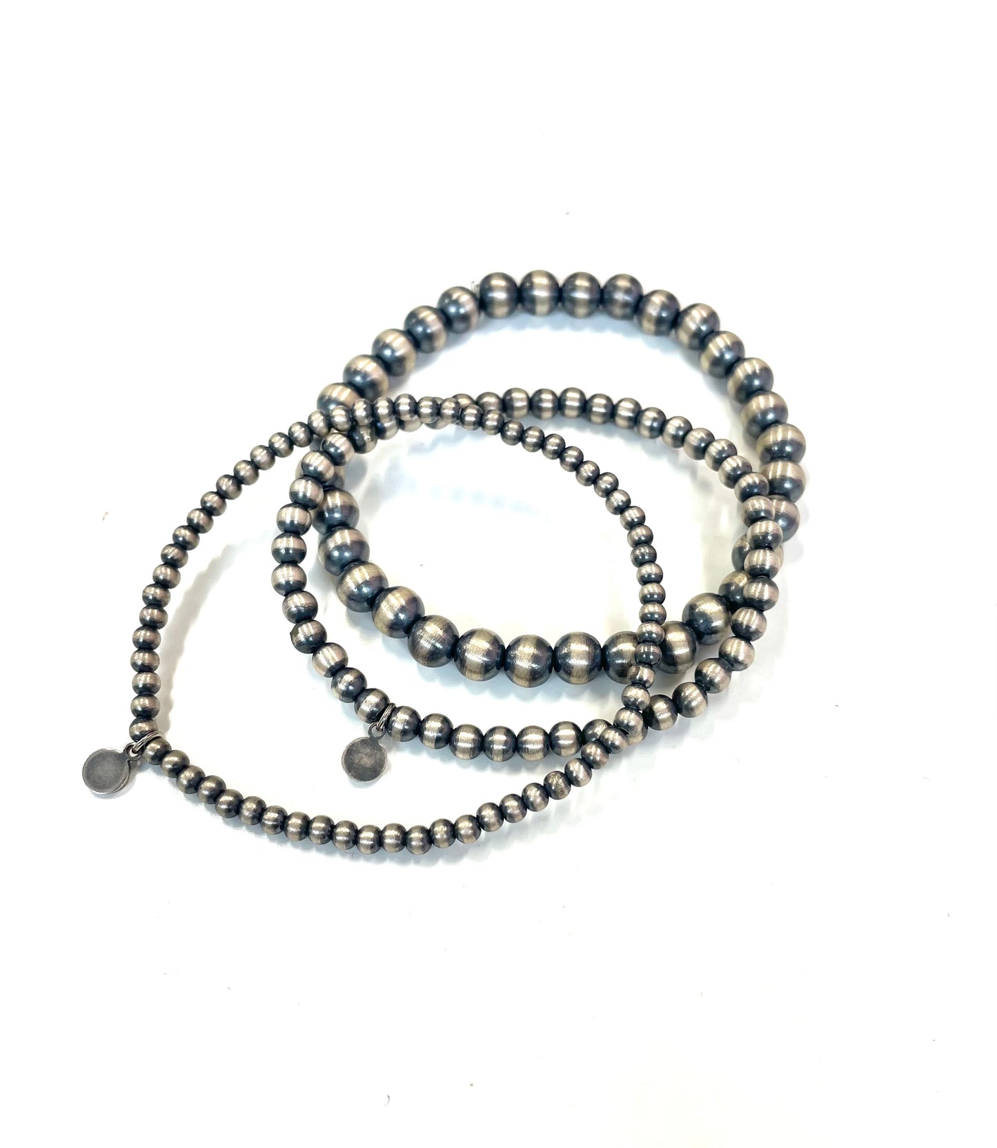 Sterling Pearl Stackers-3 Sizes