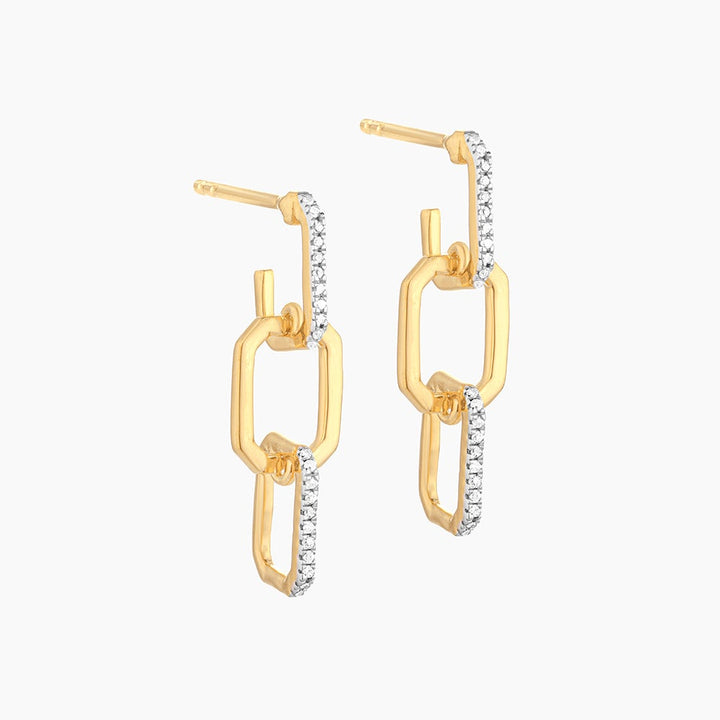 ES Trio Link Drop Earrings