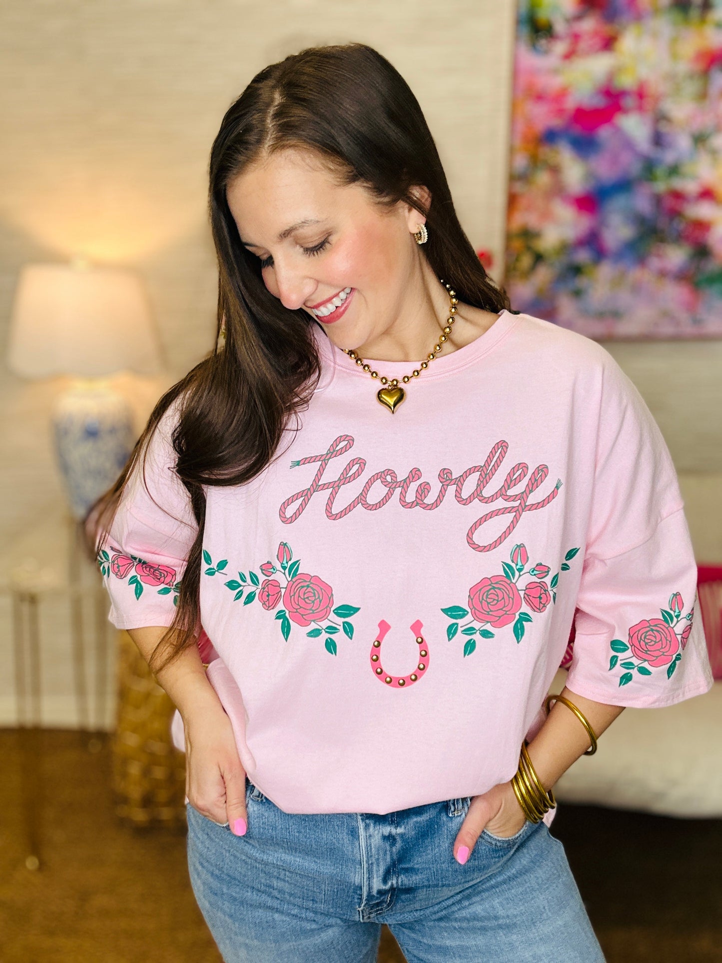 The Howdy Stud Top