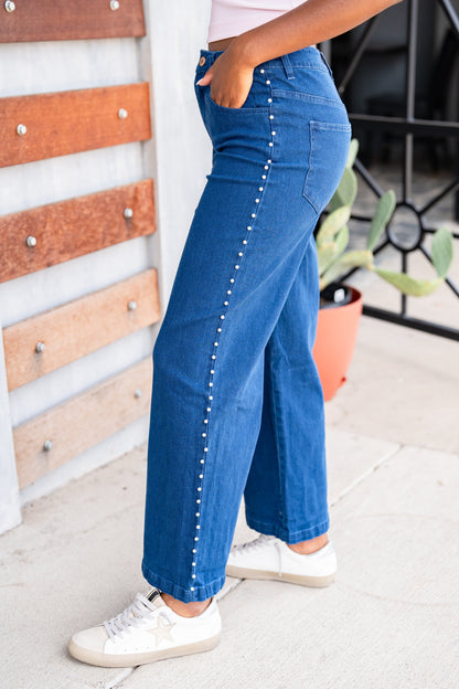 The Pearled Jeans in 2 Colors