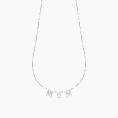 ES Love You Mom Pendant Necklace