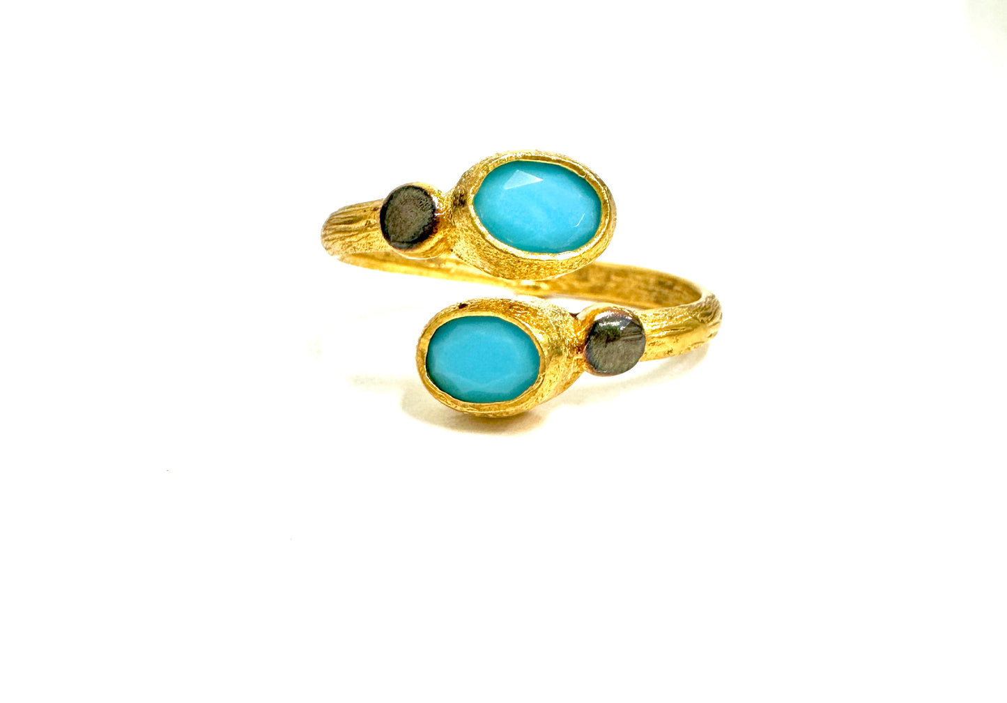 The Gilded Turq Wrap Ring