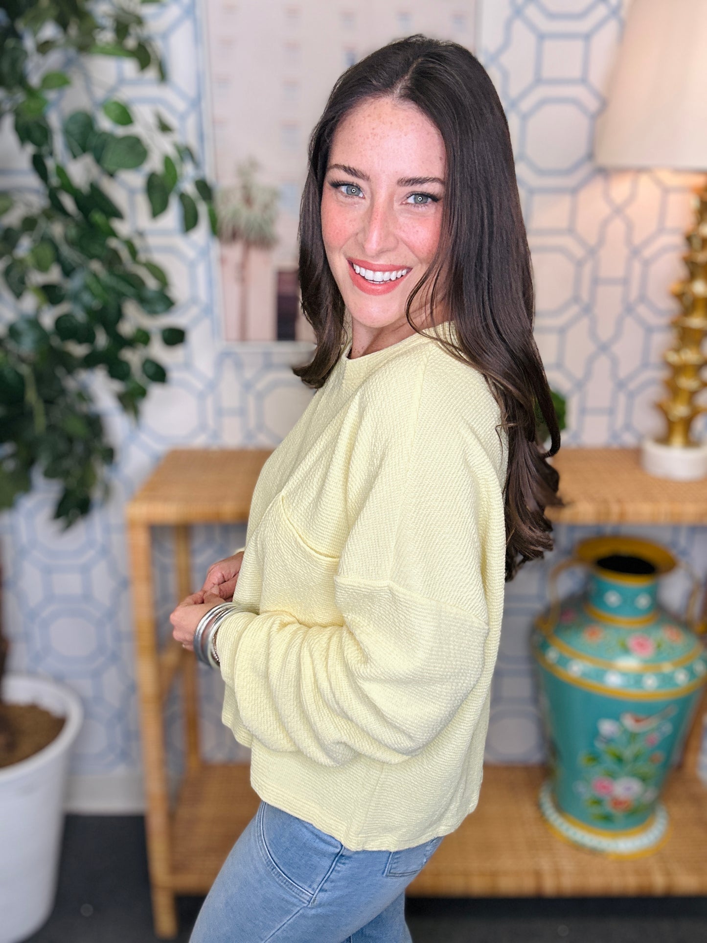 The Honey Knit Pocket Pullover- 4 Colors