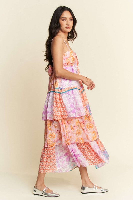 The Whisper Midi in Orange Lavender