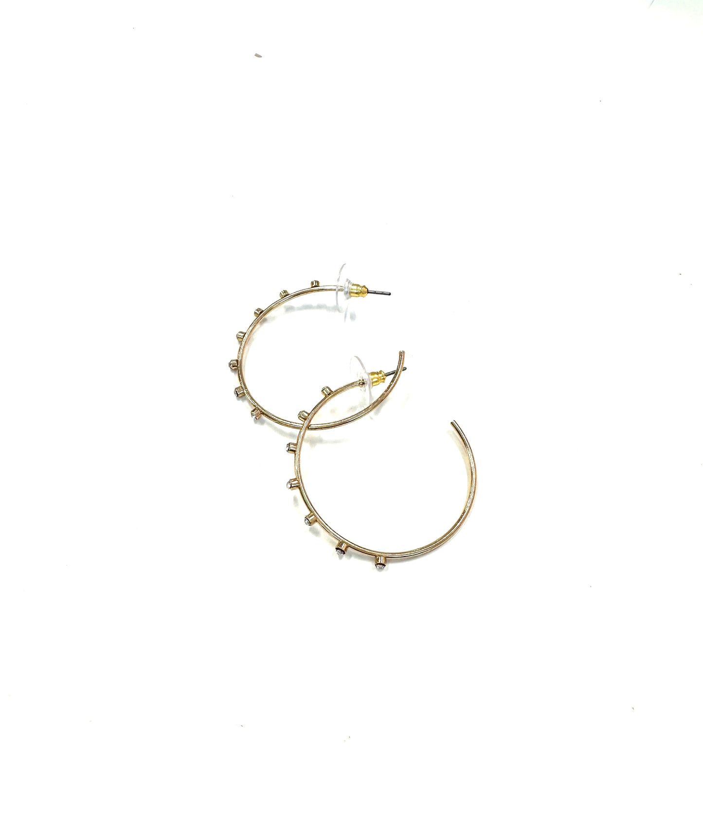 The Slight Sparkle Hoops- 2 Colors