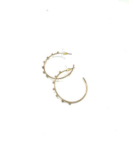 The Slight Sparkle Hoops- 2 Colors