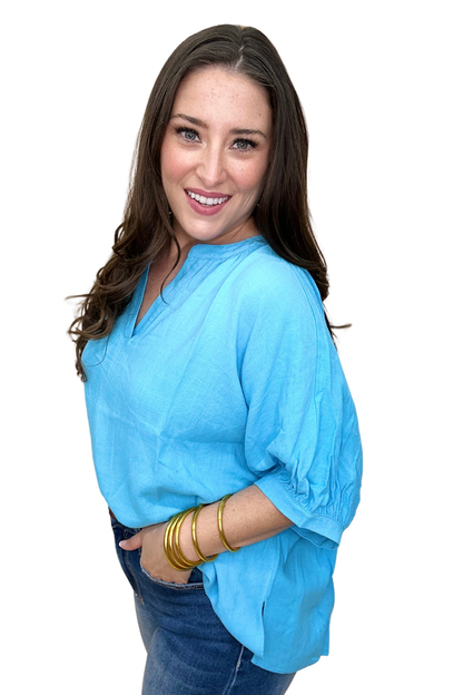 The Lush Linen Top in 3 Colors