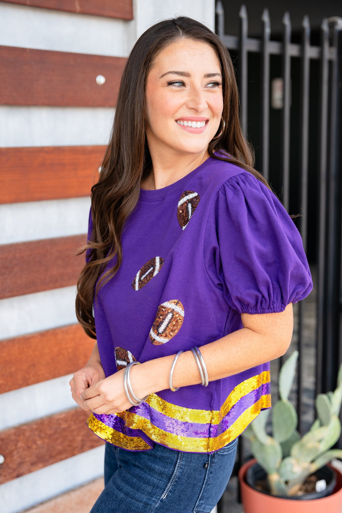 The Gameday Sparkles Top