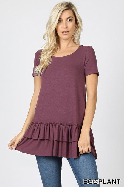 Ruffle Tee in 11 Colors