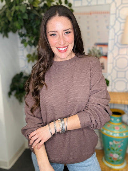 The Honey Knit Solid Long Sleeve