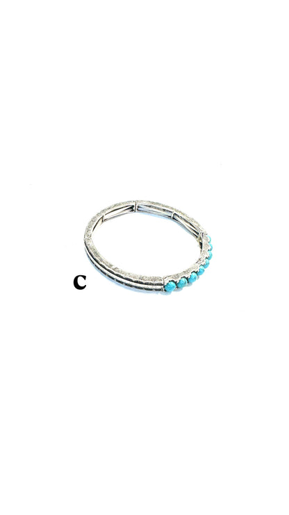 The Baller Silver Stretch Bracelet- 3 Options